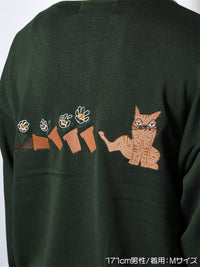 KNIT POLO -GREEN-