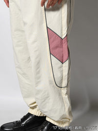 NYLON TRACK PANTS -IVORY-