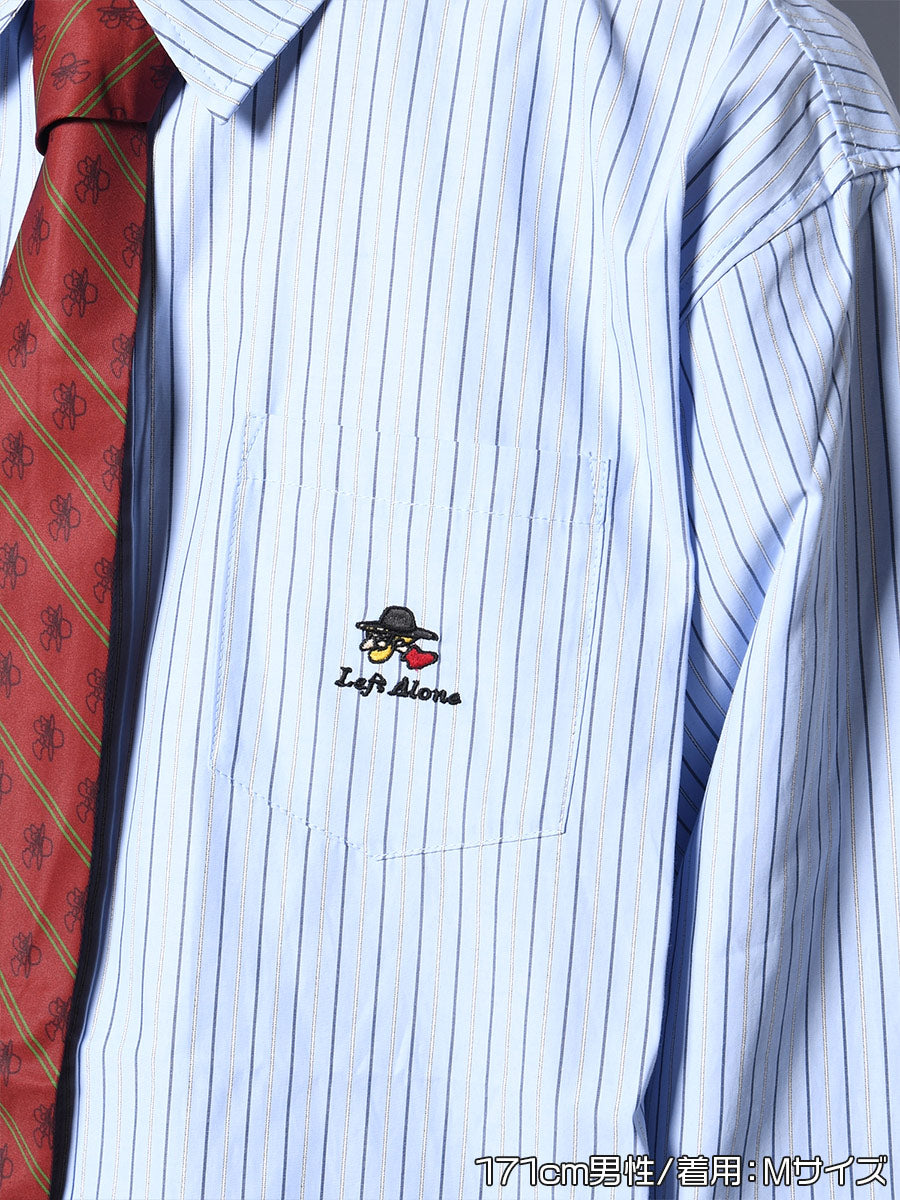 TIE L/S SHIRT -BLUE-