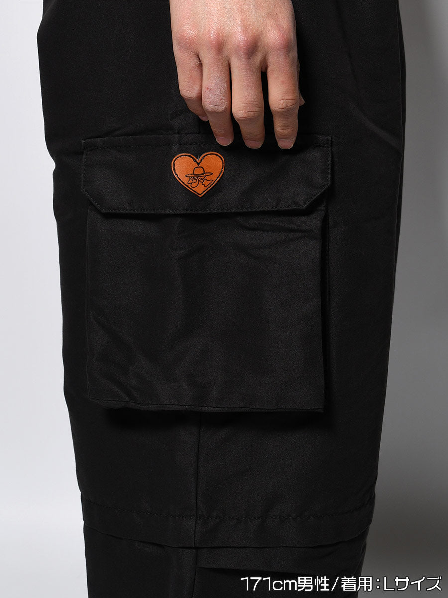 CARGO PANTS -BLACK-