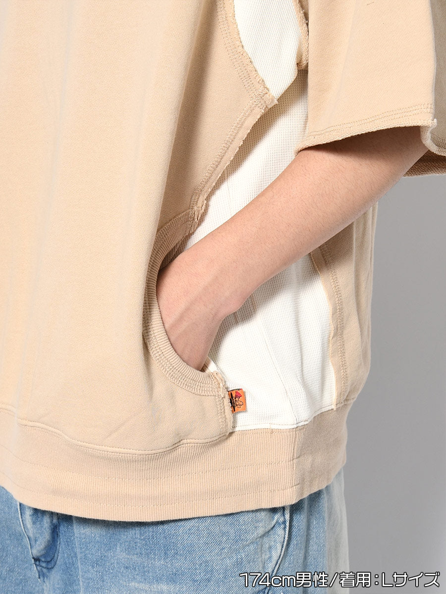 SWEAT S/S TEE -BEIGE-