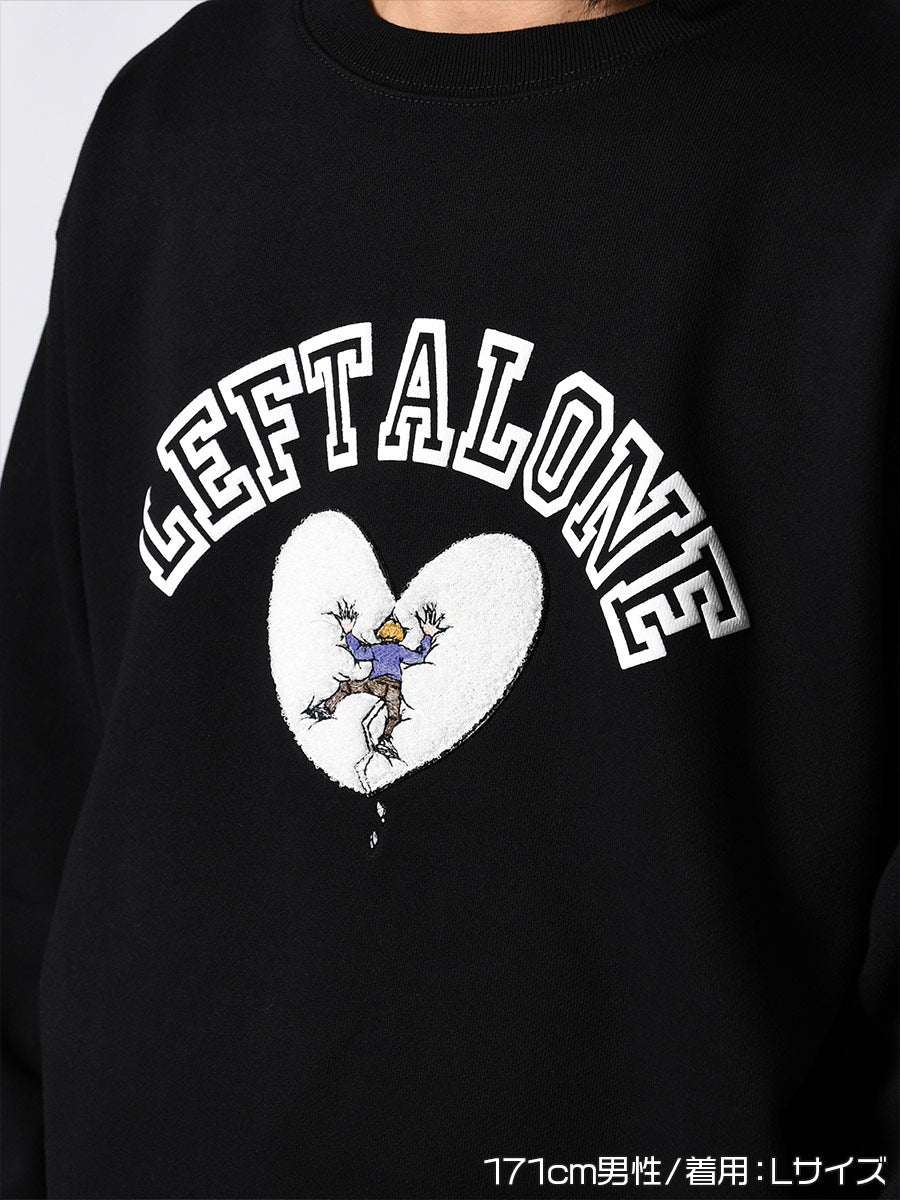 BREAK HEART SWEAT -BLACK-
