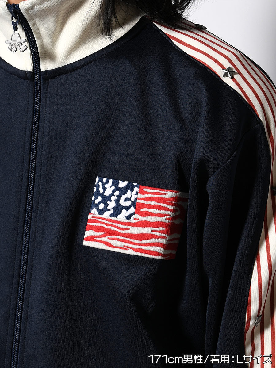 ZEBPARD TRACK JKT -NAVY-