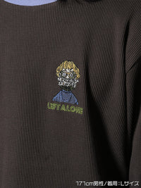 THERMAL RINGER LS TEE -CHARCOAL-