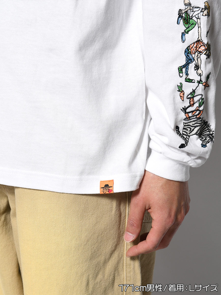 FAVORITE ZEBRA LS TEE -WHITE-