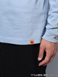 ICON CAT L/S TEE -LIGHT BLUE-