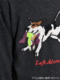 DOG KNIT -BLACK-
