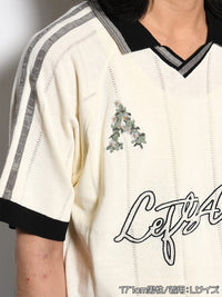 KNIT GAME SHIRT -OFF WHITE-
