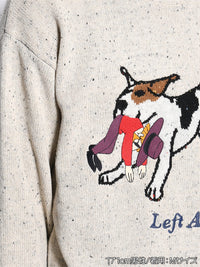 DOG KNIT -IVORY-