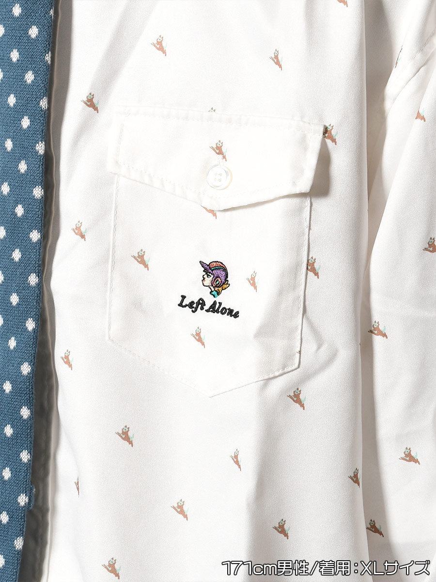 KNIT TIE LS SHIRT -PATTERN-