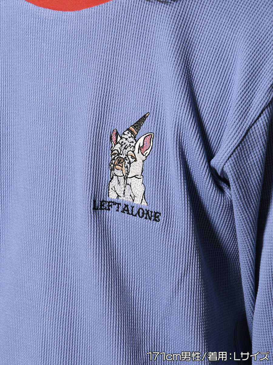 THERMAL RINGER LS TEE -BLUE-