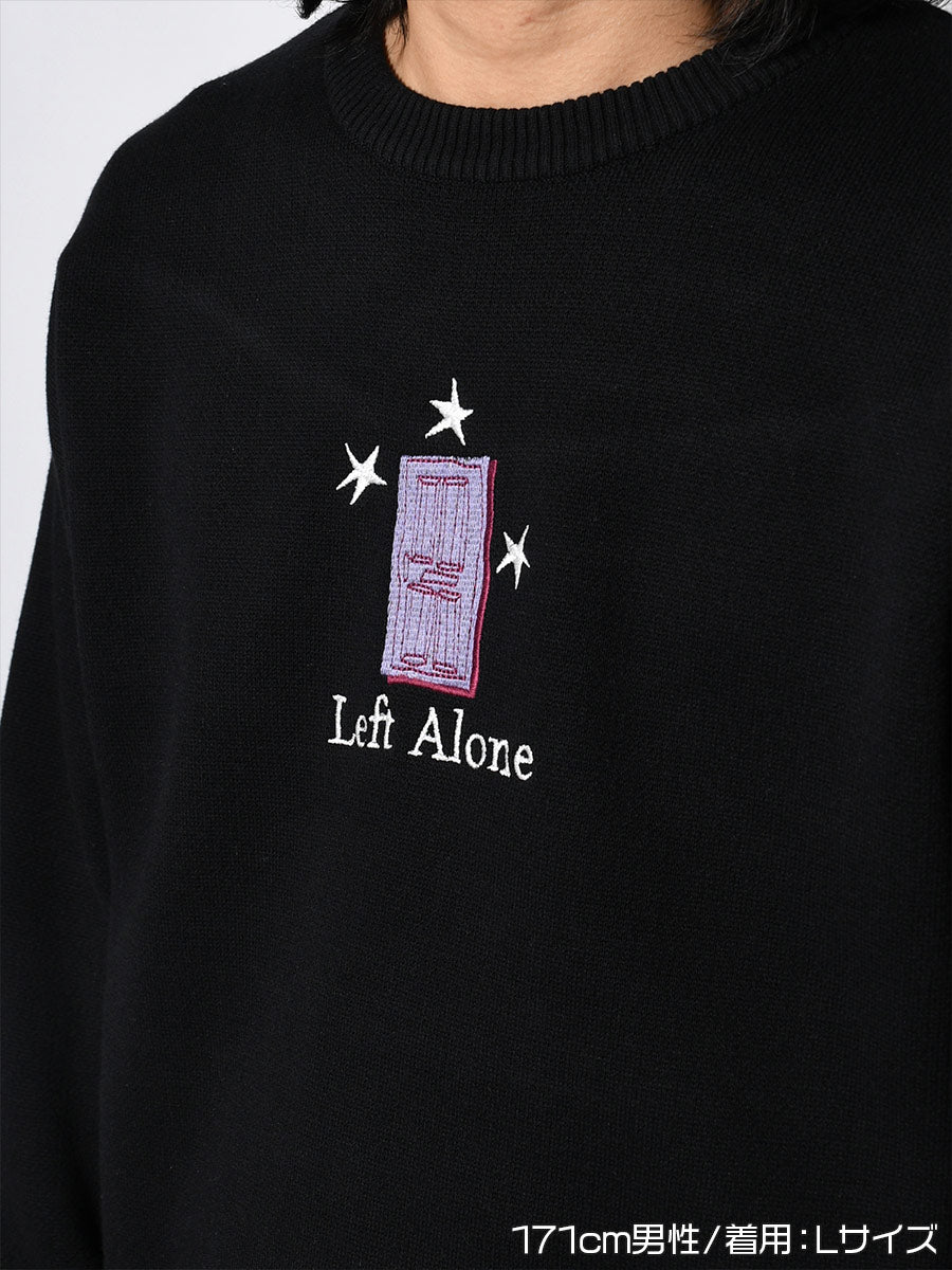 CREW KNIT -BLACK-