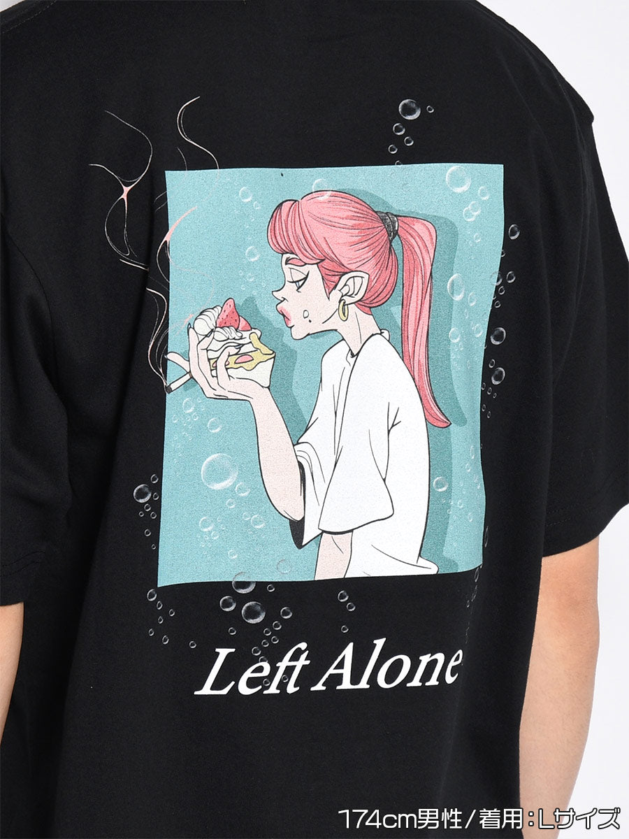 SMOKING CAKE S/S TEE -BLACK-