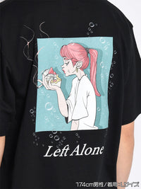 SMOKING CAKE S/S TEE -BLACK-
