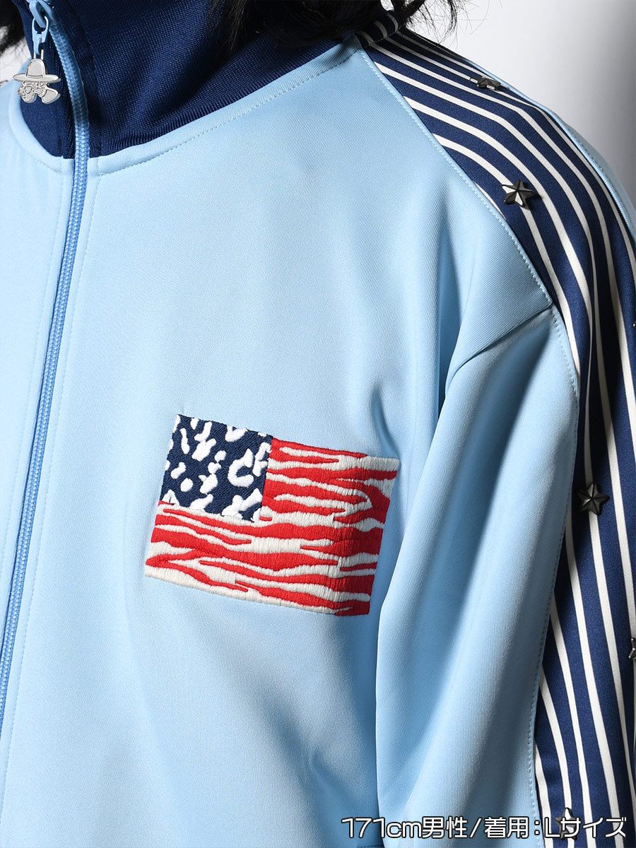 ZEBPARD TRACK JKT -LIGHT BLUE-