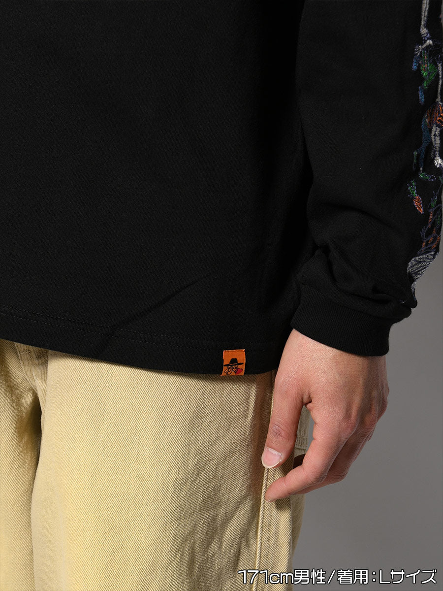 FAVORITE ZEBRA LS TEE -BLACK-