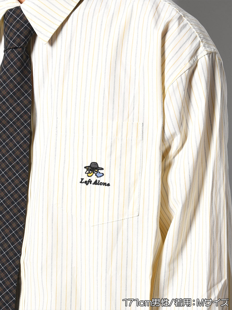 TIE L/S SHIRT -LIGHT YELLOW-