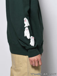 GHOST PUFF SWEAT -GREEN-