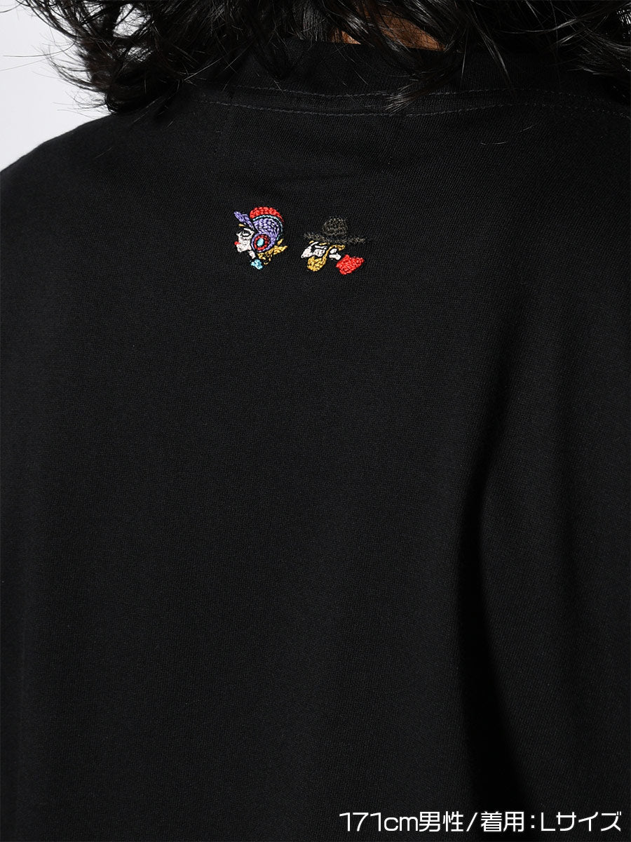 HEART POCKET TEE -BLACK-