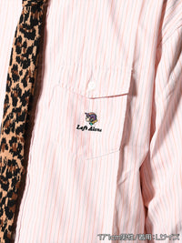 KNIT TIE LS SHIRT -STRIPE2(PINK)-