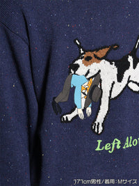 DOG KNIT -NAVY-