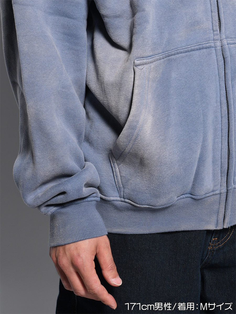 HEART ZIP PARKA -BLUE-