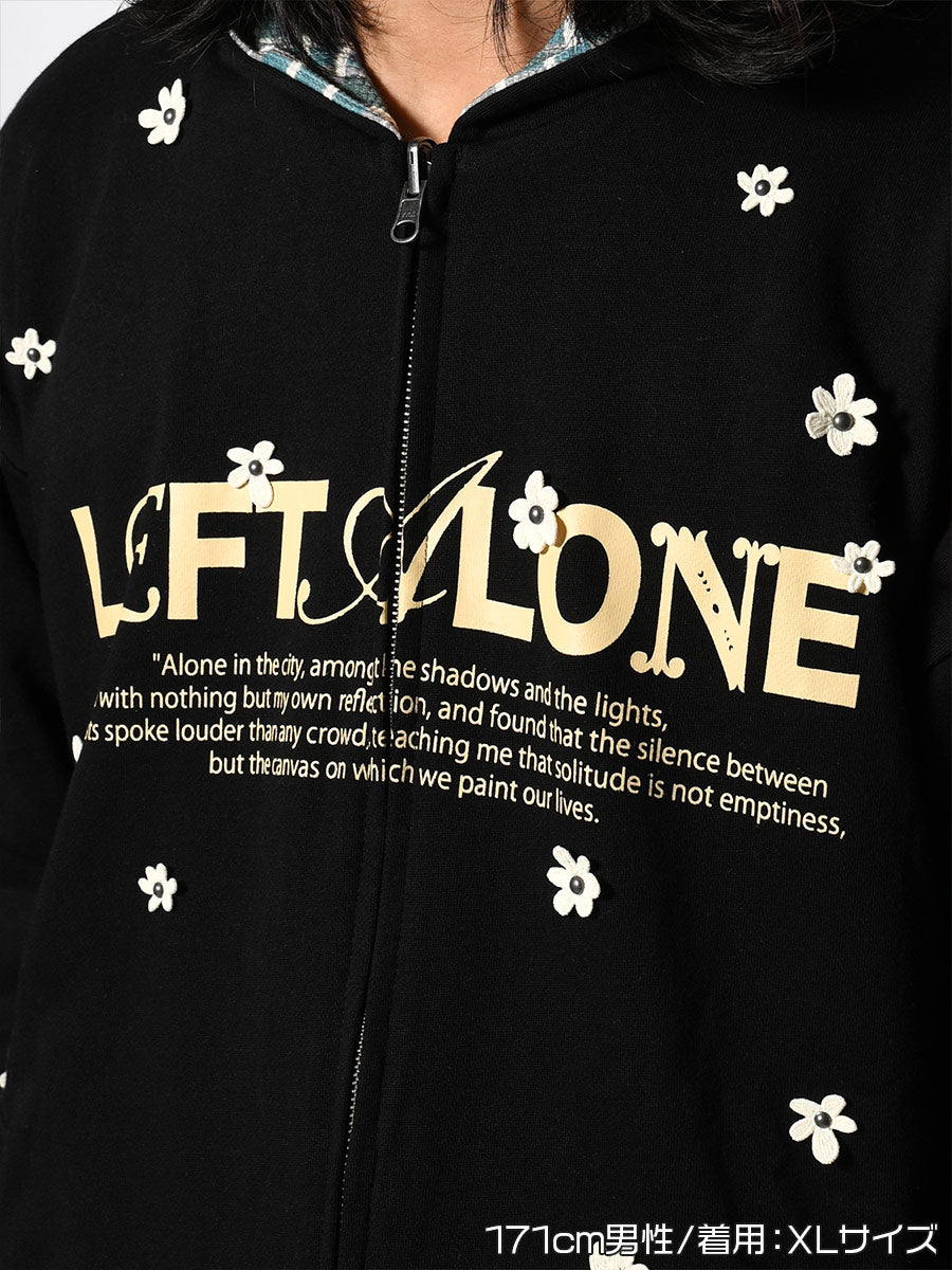 REVERSIBLE HOODIE -BLACK-