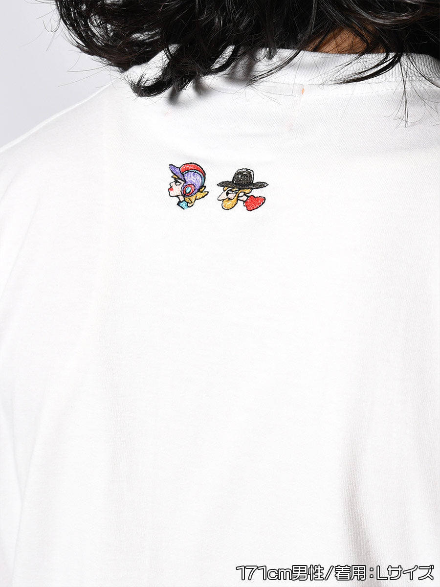 HEART POCKET TEE -WHITE-