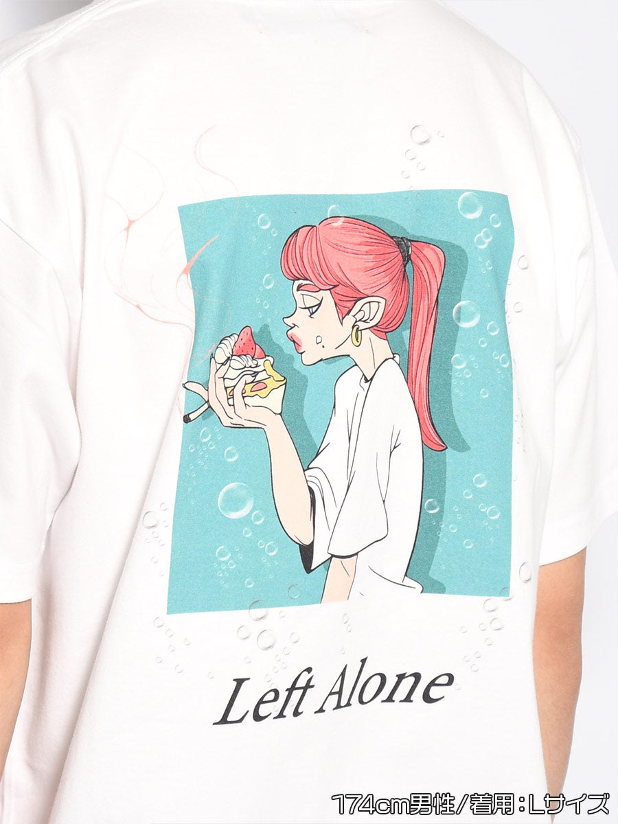 SMOKING CAKE S/S TEE -WHITE-