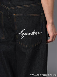 ONE WASH DENIM PANTS -BLACK-
