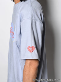 HEART LOGO TEE -LIGHT BLUE-