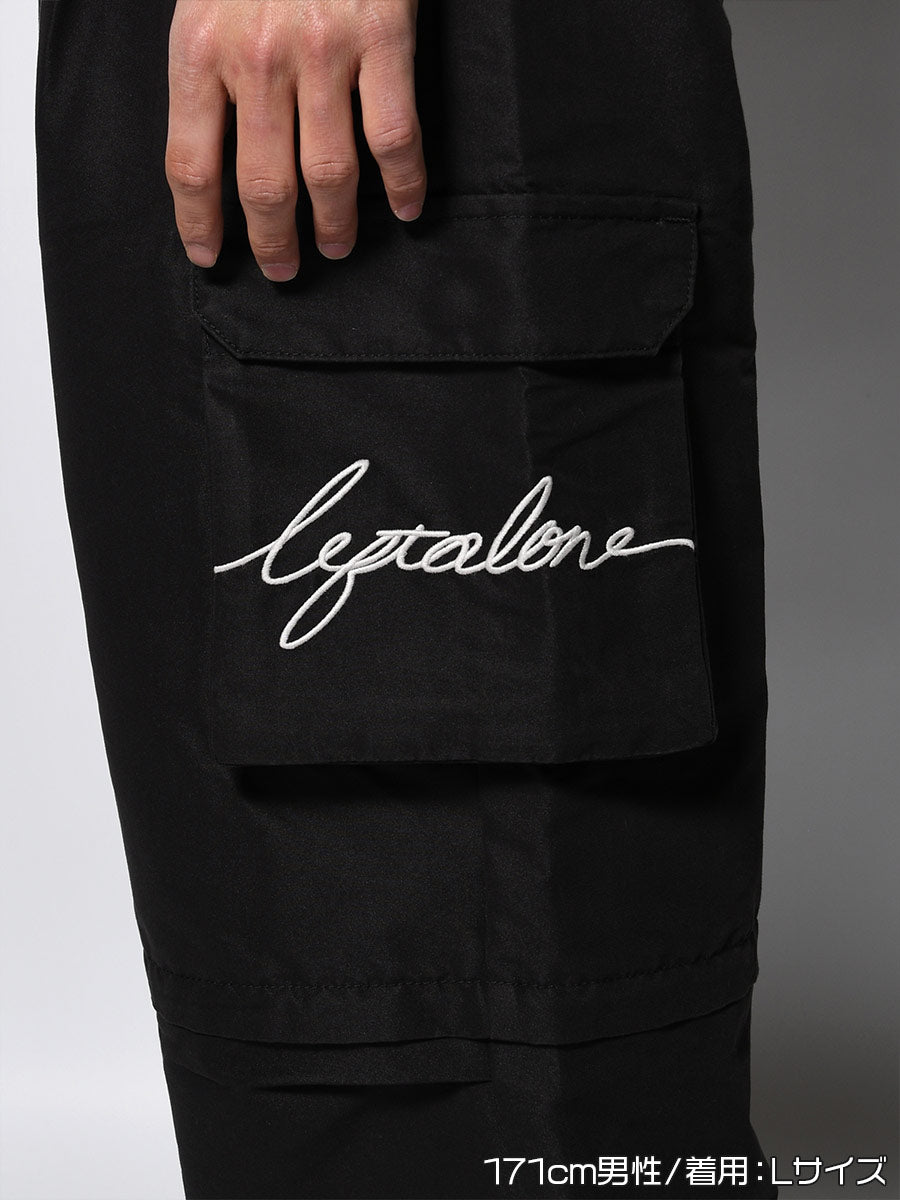 CARGO PANTS -BLACK-