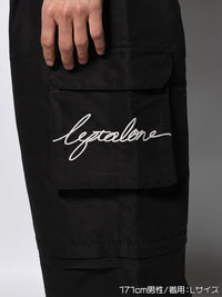 CARGO PANTS -BLACK-