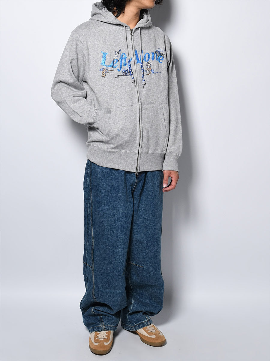CAT ZIP PARKA -HEATHER GREY-