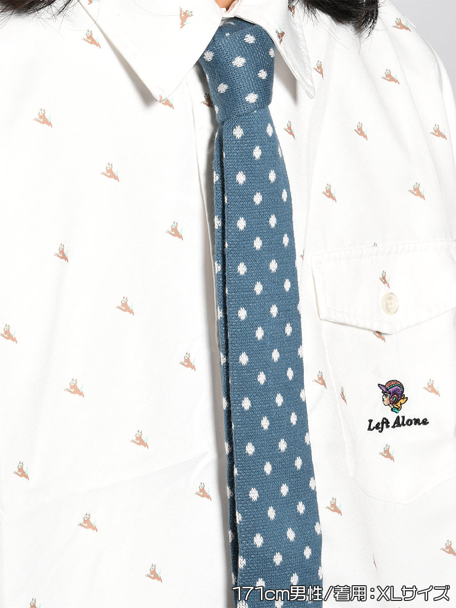 KNIT TIE LS SHIRT -PATTERN-