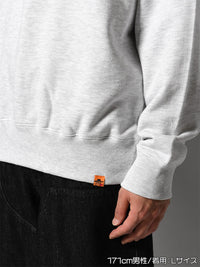 HALF ZIP SWEAT -ASH-