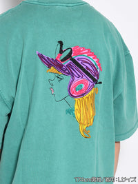 GIRL PIGMENT S/S TEE -GREEN-