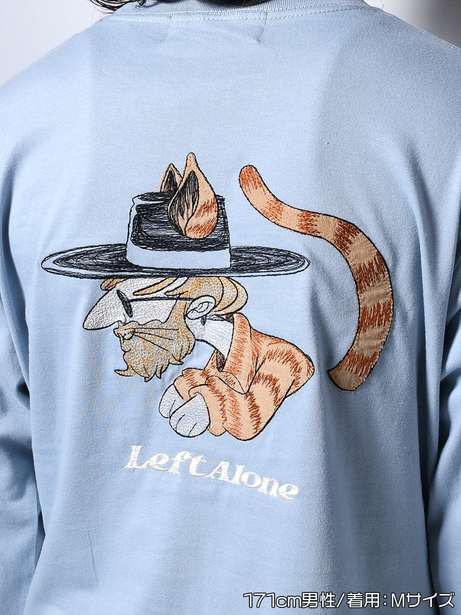 ICON CAT L/S TEE -LIGHT BLUE-