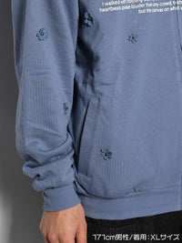 REVERSIBLE HOODIE -BLUE-