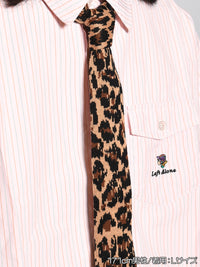 KNIT TIE LS SHIRT -STRIPE2(PINK)-