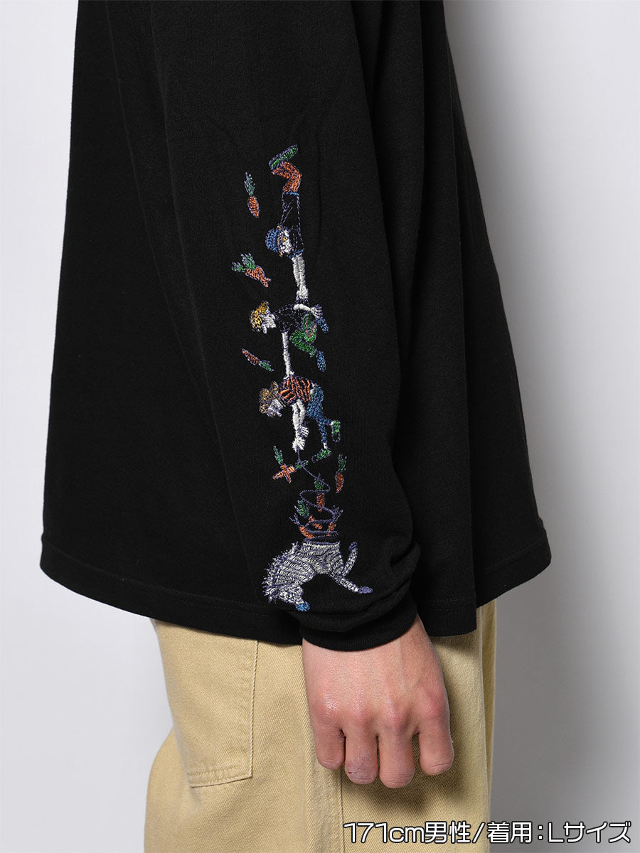 FAVORITE ZEBRA LS TEE -BLACK-