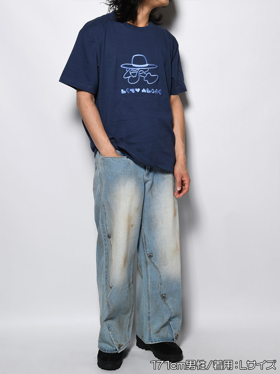 3D ICON SS TEE -NAVY-