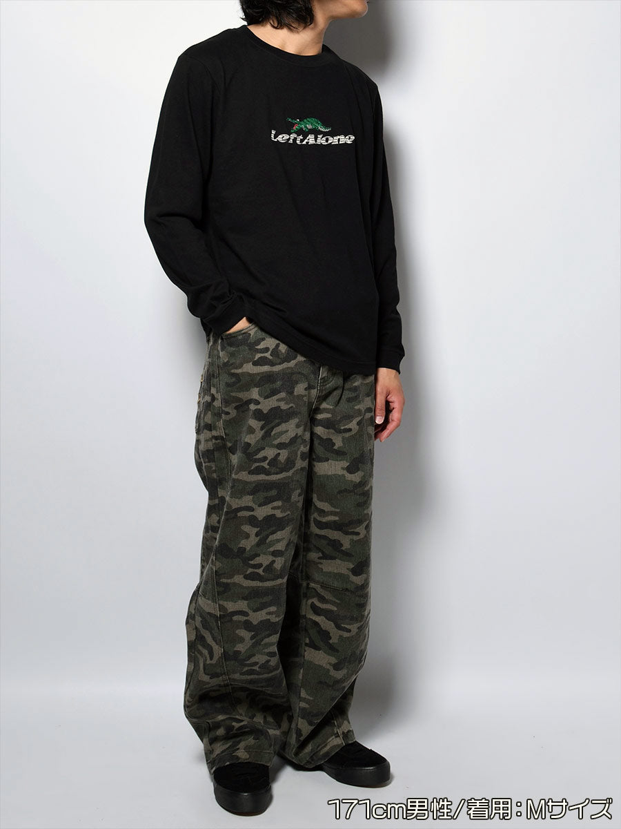 CROCO GIRL L/S TEE -BLACK-