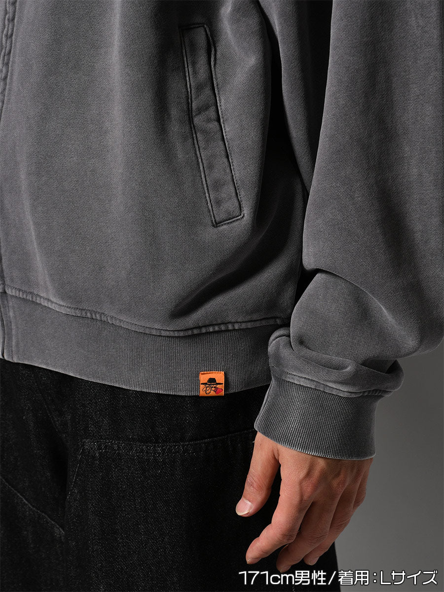 STAND ZIP SWEAT -GREY-