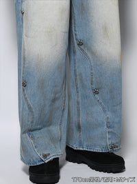RAW WAVE DENIM PANTS -L.INDIGO-