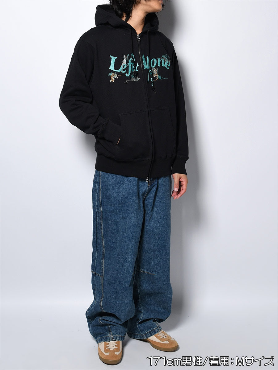 CAT ZIP PARKA -BLACK-