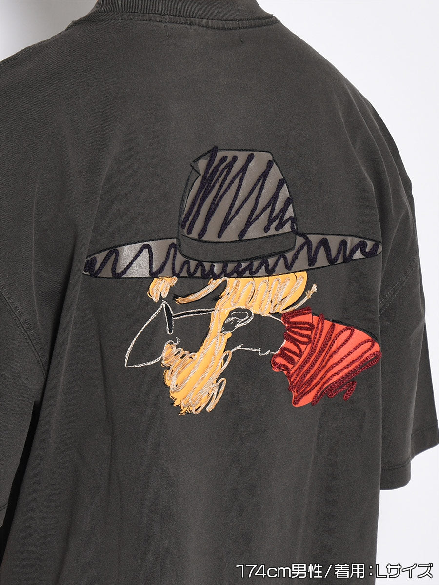 ICON PIGMENT S/S TEE -CHARCOAL-