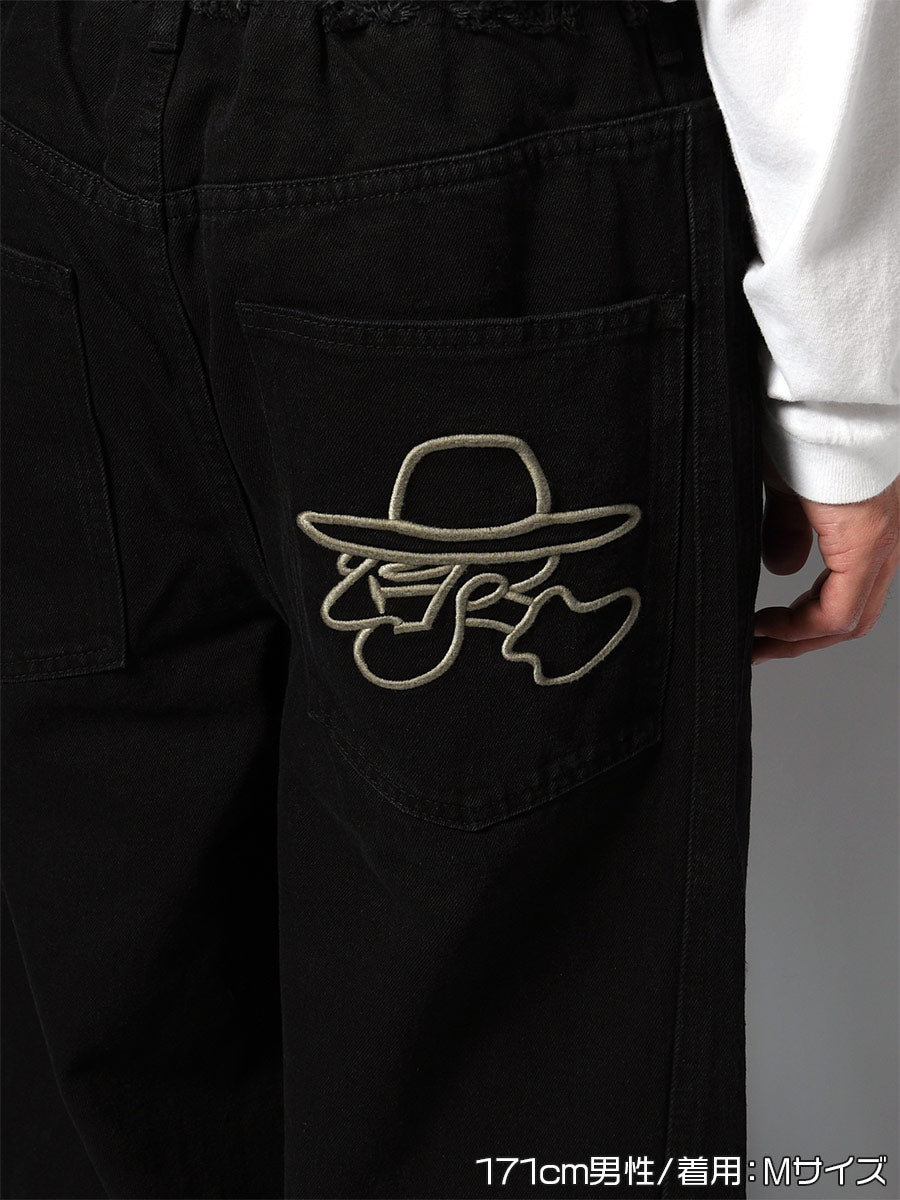 CHANGE DENIM PANTS -BLACK-