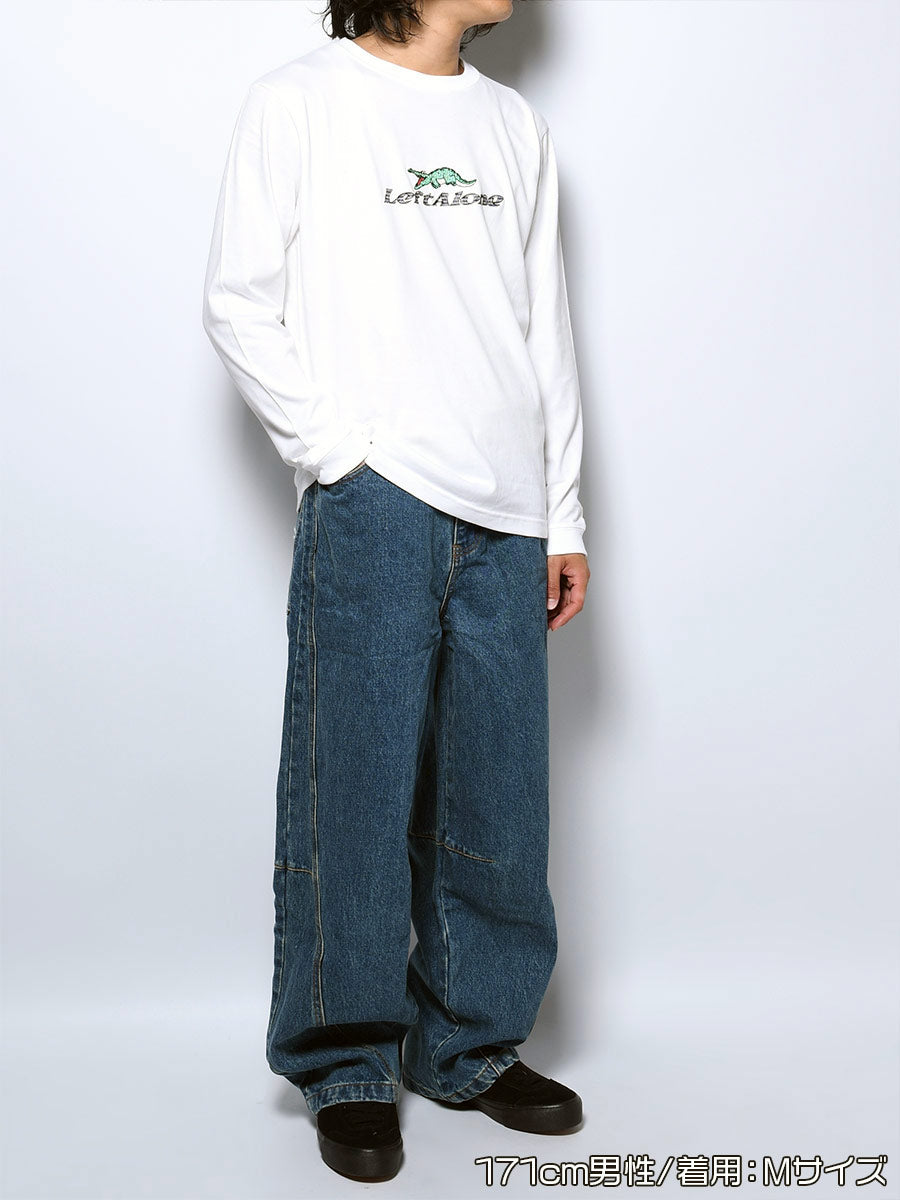 CROCO GIRL L/S TEE -WHITE-