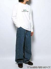 CROCO GIRL L/S TEE -WHITE-
